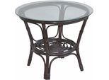Esstisch HOME AFFAIRE, braun, B:70cm H:57cm T:70cm, Tische, Esstisch, gemütliche Rattanmöbel ideal für Wohnraum oder Wintergarten