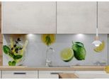 Küchenrückwand EXPRESS KÜCHEN "Cocktail", bunt (weiß, bunt), B:180cm H:55,9cm, Holzwerkstoff, Spritzschutzwände, Küchenrückwand