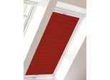Dachfensterplissee SUNLINES "Young Style Crush", rot (rot, weiß), B:61,3cm H:141,7cm, Obermaterial: 100% Polyester, Plissees, Dachfensterplissee, mit Führungsschienen
