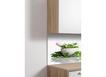 Küchenrückwand EXPRESS KÜCHEN "Kräuter", grün (weiß, grün), B:60cm H:55,9cm, Holzwerkstoff, Spritzschutzwände, Küchenrückwand