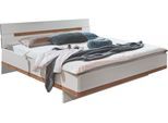 Bettgestell WIMEX "Gibraltar", weiß (weiß, artisan, eiche, nachbildung), B:169cm H:96cm L:210cm, Betten, Bettgestell