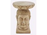 Beistelltisch HEINE HOME, beige (natur), B:39cm H:47,5cm T:39cm, Tische, Beistelltisch