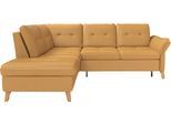 Ecksofa SIT & MORE "Göteborg", gelb (curry), B:250cm H:90cm T:226cm, Sofas, Ecksofa, inkl. Sitztiefenverstellung, wahlweise mit Bettfunktion & Bettkasten