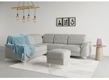Ecksofa SIT & MORE "Sinatra L-Form", silber, B:251cm H:85cm T:231cm, 90% Polyester, 10% Polyamid, Sofas, Ecksofa, optional mit Kopfteilverstellung und Armteilfunktion