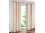 Vorhang WIRTH "Warnow" Gr. 23, beige (natur), B:270cm H:255cm, Chenille, Polyacryl, Gardinen, Vorhang, 270 g/m2