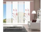 Schiebegardine VISION S "AYENE 4er SET" Gr. 1, rot, B:60cm H:260cm, Polyester, Gardinen, Schiebegardine, Schiebevorhang Digidruck 4er Set AYENE