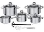 Topf-Set GSW "Silver Star", silber (silberfarben), Töpfe, Topf-Set, Induktion