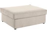 Polsterhocker OTTO HOME "Florid", beige, B:100cm H:43cm T:80cm, Baumwollmix (60% Baumwolle/40% Leinen);Struktur fein (100% Polyester);Samtoptik (100% Polyester);Samtvelours (100% Polyester);Struktur (100% Polyester);Struktur recycelt (100% recyceltes Polyester), Hocker, Polsterhocker, einzeln stellbar oder als Teil eines Modulsofas, auch in Cord