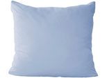 Kissenbezug PRIMERA "Primera Mako-Feinjersey Kissenbezug im Doppelpack", blau (blau sky), B:80cm L:80cm, Feinjersey, Obermaterial: 100% Baumwolle, Kissenbezüge, Kissenbezug, In vielen Uni-Tönen