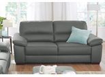 2-Sitzer CALIA ITALIA "Gaia, hochwertiges Ledersofa mit erstklassigem Sitzkomfort", grau, B:177cm H:92cm T:97cm, Leder SORRENTO - 100% Leder;Leder BULL - 100% Leder, Sofas, 2-Sitzer, edles Design, in zwei hochwertigen Lederqualitäten