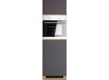 Backofen/Kühlumbauschrank KOCHSTATION "KS-Riesa", grau (matt grau), B:60cm H:200cm T:60cm, Holzwerkstoff, Schränke, Backofen/Kühlumbauschrank, Breite 60 cm, MDF-Fronten