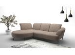 Ecksofa SIT & MORE "Dance, L-Form, inkl. Sitztiefenverstellung", braun (cappuccino), B:313cm H:91cm T:208cm, 100% Polyester, Sofas, Ecksofa, inkl. Click&Seat, optional mit Kopfteilverstellung