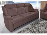 3-Sitzer SIT & MORE "Basel", braun (mokka), B:190cm H:98cm T:95cm, Altara Nubuck, Luxus-Microfaser (100% Polyester);PRIMABELLE-Microfaser, Luxus-Microfaser (100% Polyester);SOFTLUX-Kunstleder;NaturLEDER (echtes Rindsleder), Sofas, 3-Sitzer
