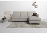 Ecksofa HOME AFFAIRE "Palmera L-Form, B: 244 cm - OTTO. Verlässliche Qualität.", grau (lightgrau), B:244cm H:89cm T:163cm, Luxus-Microfaser (100% Polyester);Struktur (100% Polyester);Luxus-Microfaser in Lederoptik (100% Polyester), Sofas, Ecksofa, optional Bettfunktion & Bettkasten, Federkern