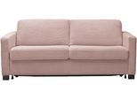 Schlafsofa HOME AFFAIRE "Vionelle, 2,5-Sitzer mit Kaltschaummatratze nach Wahl, Breite 186 cm", rosa, B:186cm H:81cm T:98cm, 88% Polyester, 12% Polyacryl, Sofas, Schlafsofa, Dauerschläfer mit wahlweise Standard- oder Premium-Matratze