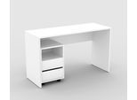 Büromöbel-Set HOME AFFAIRE "Agapi", weiß, H:75cm T:50cm, Holzwerkstoff, Melamin, Arbeitsmöbel-Sets, Büromöbel-Set, bestehend aus Schreibtisch und Rollcontainer im modernen Design