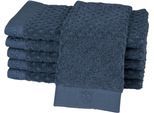 Gaestehandtuecher ROSS "Harmony", blau (denim), B:30cm L:50cm, Frottier, Baumwolle, Handtücher, Gaestehandtuecher, 100 % Baumwolle, Hoch Tief Struktur, viele Farben