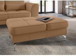 Hocker SIT & MORE "Bendigo", braun (cappucino), B:114cm H:42cm T:71cm, Hocker, Hocker, mit Klappfunktion, Bodenfreiheit 12 cm, wahlweise in 2 Fußfarben