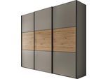 Schwebetürenschrank STAUD "Includo, Made in Germany", dekor saphir, artisan eiche, B:298cm H:222cm T:68cm, Holzwerkstoff, Schränke, Schwebetürenschrank, mit vier verschiedenen Ausstattungsvarianten