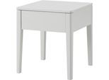 Nachtkonsole HASENA "Styly", weiß, B:43cm H:48cm T:43cm, Massivholz, Sideboards, Nachtkonsole