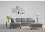 Ecksofa SIT & MORE "Fashion L-Form", grau, B:250cm H:84cm T:207cm, Sofas, Ecksofa, wahlweise mit Kopfteilverstellung und Vorziehsitz, motorisch