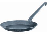 Bratpfanne RÖSLE "Schmiedeeisern 1888", schwarz, H:13cm L:46,5cm Ø:24cm, Pfannen, Bratpfanne, zum scharfen Anbraten, grill- und induktionsgeeignet, Made in Germany