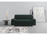 2-Sitzer DOMO COLLECTION "Anzio in kubischer Formensprache, flache Armlehnen, Breite 184cm", grün, B:184cm H:85cm T:93cm, Sofas, 2-Sitzer, wahlweise mit Federkern