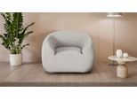 Drehsessel "YANI Relaxsessel, Loungesessel, Maße B/T/H: 119/98/82 cm", beige, B:119cm H:82cm T:98cm, 100% Polyester, LEGER HOME BY LENA GERCKE, Sessel, Drehsessel, organische Form, mit Wellenunterfederung, auch in Bouclé