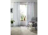 Gardine OTTO HOME "Sirii", grün, B:140cm H:225cm, Polyester, Polyester, Gardinen, Gardine, Halbtransparent, angenehme Haptik, mit Streifen, modern
