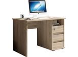 Schreibtisch BEGA OFFICE "Primus 1", braun (eiche sonoma), B:110cm T:65cm, Tische, Schreibtisch, mit Schubkasten abschließbar in 3 Farbausführungen