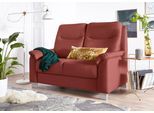 2-Sitzer SIT & MORE "Boccaccio", orange (terra), B:140cm H:104cm T:96cm, Kunstleder SOFTLUX;Luxus-Microfaser (90% Polyester, 10% Polyamid);Flachgewebe (100% Polyester), Sofas, 2-Sitzer, inklusive Federkern und Kopfteilverstellung