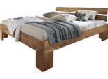 Massivholzbett HOME AFFAIRE "Tommy, Futonbett, aus Massive FSC-zertifizierte Wildeiche, Futon Stil", braun (wildeiche), B:206cm H:88cm L:213cm, Betten, Massivholzbett, Massivholz Scandi Design, Robust, stabil, In unterschiedlichen Breiten