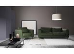Sessel TRENDMANUFAKTUR "Luzi, Loungesessel, modern mit extra hohen Füßen", grün (rain forest), B:96cm H:80cm T:99cm, 100% Polyester, Sessel, Sessel, Designsessel mit tollem Sitzkomfort, Metallfüße schwarz, Breite 96 cm