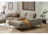 Ecksofa W.SCHILLIG "run, Designsofa mit tollem Sitzkomfort, L-Form", beige (ecru w82), B:299cm H:88cm T:178cm, Longlife Xtra-Leder Z73: Naturwalkleder der Luxusklasse aus den erlesensten Rohhäuten. Hautstärke 1, 1 – 1, 3 mm;ROHLEDER Jacquard-Flachgewebe Q2 W60 (63% Polyester, 37% Polyacryl);ROHLEDER Chenille-Flachgewebe Q2 W77 (68% Polyacryl, 32% Polyester);Stoff S37 (100% Polyester), Sofas, Eckso