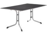 Klapptisch SIEGER, grau (graphit, graphit, anthrazit), B:95cm H:73cm T:165cm, Tische, Klapptisch