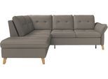 Ecksofa SIT & MORE "Göteborg", grau (delphine), B:250cm H:90cm T:226cm, Sofas, Ecksofa, inkl. Sitztiefenverstellung, wahlweise mit Bettfunktion & Bettkasten