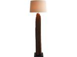 SALESFEVER Stehlampe "Rosy", schwarz-weiß (schwarz, natur, weiß), 1, Ø 55cm H: 175cm, 1 Stk., Leuchten, handgefertigt, mit Leinenschirm, Stehlampe
