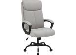 Chefsessel OTTO HOME "JONNA", grau (weiß, neutral), B:67cm T:69cm, Metall, Nylon, Stoff, Stühle, Chefsessel, Bürostuhl