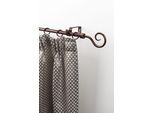 Gardinenstange GARESA "Roma", rot (rot, goldfarben), L:140cm, Gardinenstangen, Gardinenstange