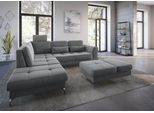 Ecksofa SIT & MORE "Bendigo L-Form", grau (hellgrau), B:258cm H:84cm T:226cm, Sofas, Ecksofa, inklusive Sitztiefenverstellung, Bodenfreiheit 12 cm, in 2 Fußfarben