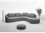 Ecksofa SIT & MORE "Jazz L-Form", grau, B:303cm H:88cm T:274cm, 95% Polyester 5% Polyamid, Sofas, Ecksofa, In weiteren Größen erhältlich