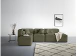 Ecksofa HOME AFFAIRE "Sundstrup L-Form", grün, B:303cm H:76,5cm T:93cm, 93% Polyester, 6% Acryl, 1% Baumwolle, Sofas, Ecksofa, Modulserie, individuelle Zusammenstellung