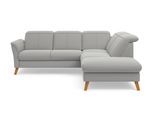 Ecksofa SIT & MORE "Romero L-Form", silber, B:250cm H:91cm T:220cm, 90% Polyester 10%Polyamid, Sofas, Ecksofa, wahlweise mit oder ohne TV-Funktion, Bettfunktion, Bettkasten