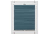 Wabenplissee SUNLINES "One Size Style Honeycomb VD", blau (blau, grau, grau), B:100cm H:210cm, Obermaterial: 85% Polyester, 15% sonstige Fasern, Plissees, Wabenplissee, Zubehörfarbe grau, zum Klemmen