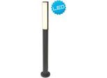LED Außen-Stehlampe NÄVE "Flair", grau (dunkelgrau), H:90cm Ø:6,5cm, Leuchten, LED Außen-Stehlampe, Aluminium dunkelgrau Höhe 90cm IP54 warmweißes Licht