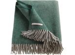 Wohndecke ESPRIT "Jade", grün (dunkelgrün, waldgrün, tannengrün), B:140cm L:200cm, Baumwolle, Polyester, Wohndecken, Wohndecke, aus recycelter Baumwolle, Kuscheldecke