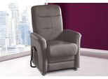 TV-Sessel SIT & MORE "Charlie", grau, B:76cm H:103cm T:91cm, Altara Nubuck, die Luxus-Microfaser aus 100% Polyester;Luxus-Kunstleder;novalife- die ganz besondere Luxus-Microfaser (aus 54% Acryl, 25% Polyamid, 14% Polyester, 7% Baumwolle);Naturleder (echtes Rindsleder), Sessel, TV-Sessel, wahlweise mit Motor und Aufstehhilfe