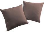 Dekokissen ADAM "Uni Collection", braun (kaffee, unifarben), B:50cm L:50cm, Baumwolle, Dekokissen_Sitzkissen_Kissenhüllen, Dekokissen, aus zertifizierter Bio-Baumwolle, Kissenhülle ohne Füllung, 1 Stück