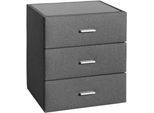 Nachttisch HOME AFFAIRE, grau (anthrazit), B:51cm H:58cm T:42cm, Tische, Nachttisch, moderner Nachttisch, passend zur Ethan-Serie