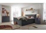 Boxspringbett "Florida", grau (anthrazit), L:228cm, SET ONE BY MUSTERRING, Komplettbetten, Boxspringbett, in modernem Cord-Bezug, mit Bettkasten, in 3 Größen erhältlich